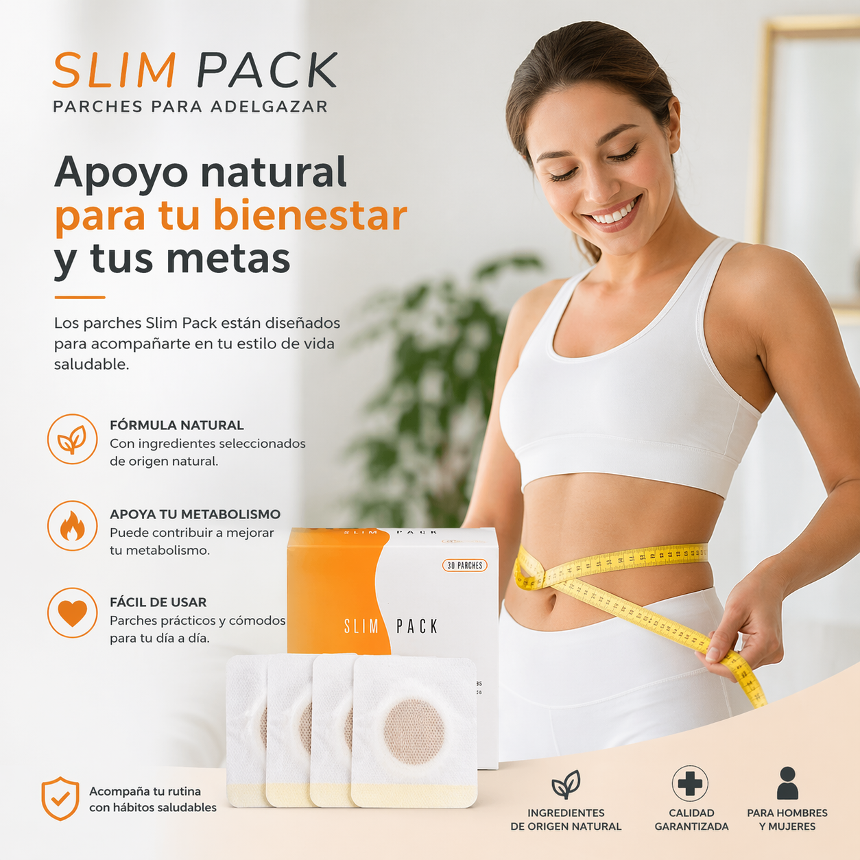 Pierde hasta 4 kilos en 30 días mientras duermes — sin dietas, sin pastillas, solo con un parche.
