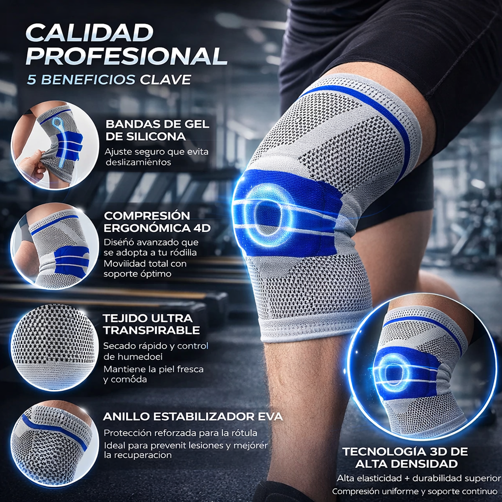 🦵💥 Rodillera Ortopédica con Gel para Rótula + Envío Gratis 🚚✨