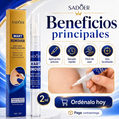 🧴 Eliminador de Verrugas Sadoer – Trata zonas puntuales en pocos pasos 🎯