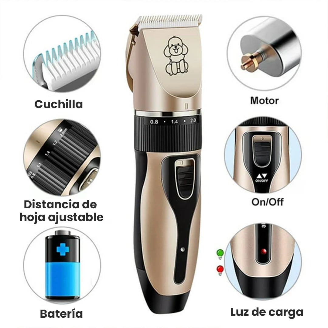 ✂️🐶 Kit Profesional de Peluquería para Mascotas Inalámbrico 🐾