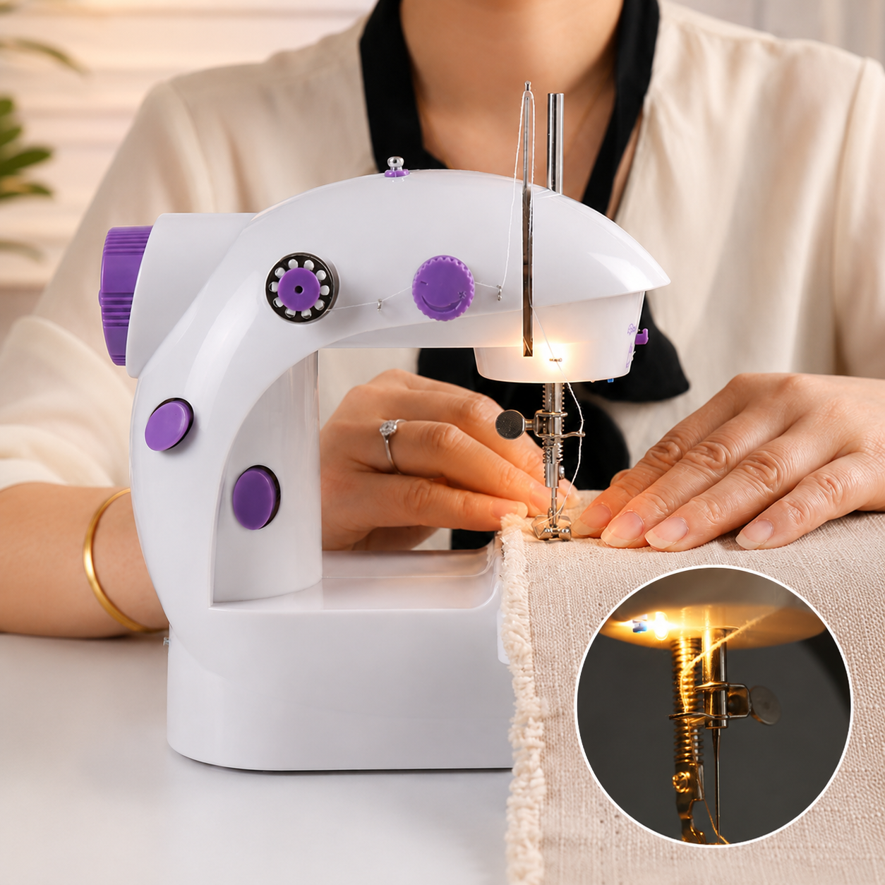 Mini Máquina de Coser Portátil ✨🧵