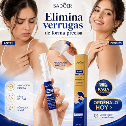 🧴 Eliminador de Verrugas Sadoer – Trata zonas puntuales en pocos pasos 🎯