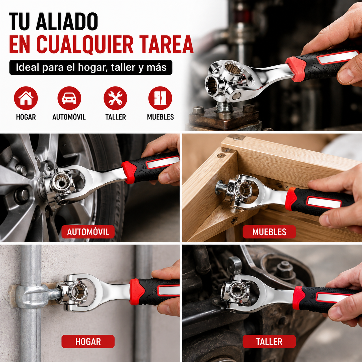 🔧 Llave Multifuncional Universal 8 en 1