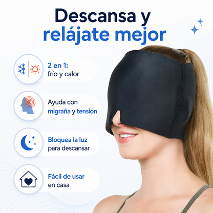Gorro migraña para el alivio de tensión y migraña en minutos 🧊Terapia de Frío & Calor