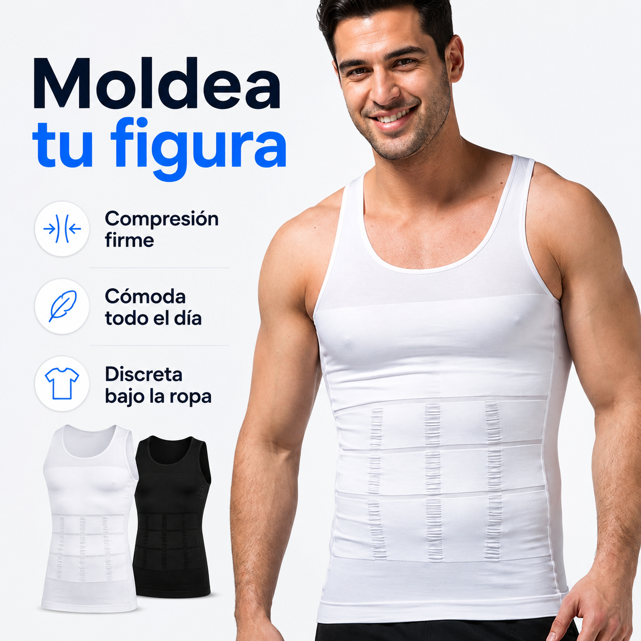 Camiseta de Compresión para Hombre | Moldea tu Figura al Instante
