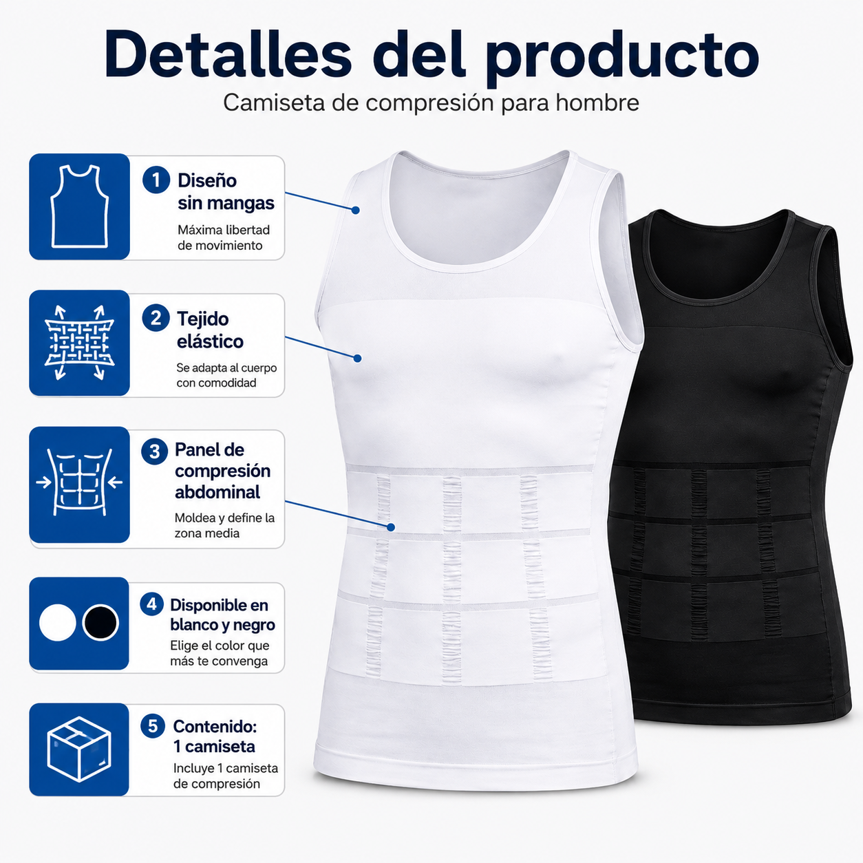 Camiseta de Compresión para Hombre | Moldea tu Figura al Instante