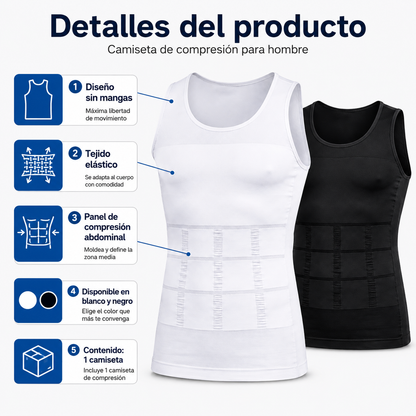 Camiseta de Compresión para Hombre | Moldea tu Figura al Instante