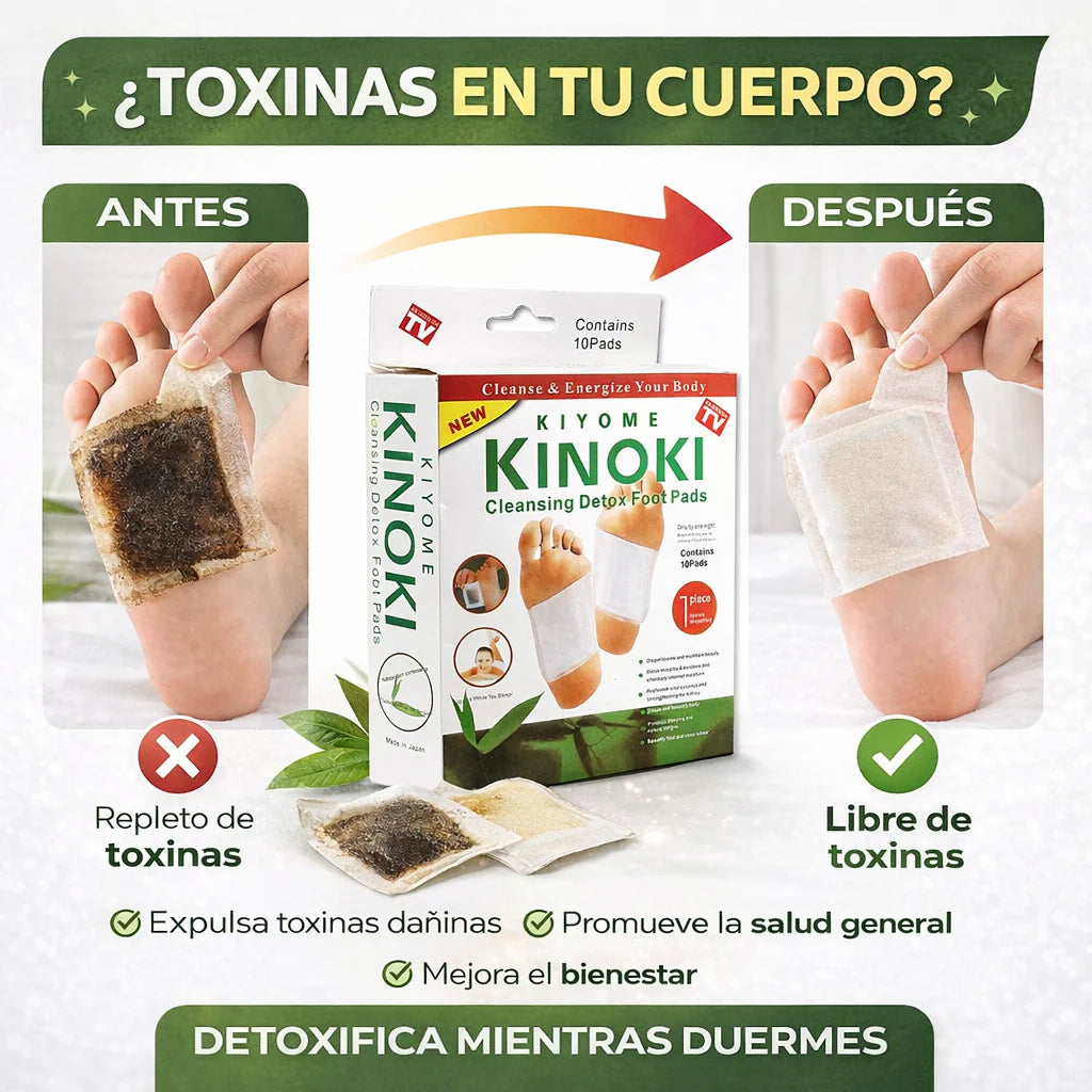 🔥🌿 KINOKI™ DETOX — ¡Despierta Más Ligero y Renovado! 🦶✨¡Paga 1 caja y recibe 2! 🔥 50% de descuento.
