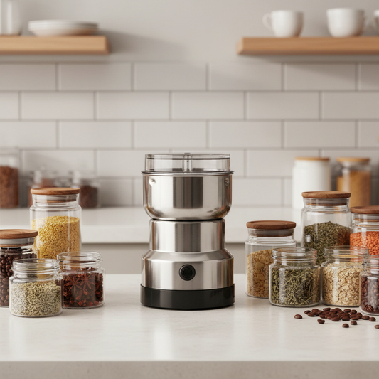 ☕🌿 Un solo molino para café, especias y más | ⚡ Potencia profesional en acero inoxidable