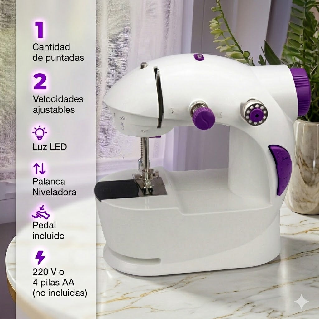 Mini Máquina de Coser Portátil ✨🧵