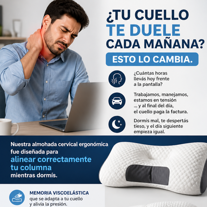 La almohada cervical ergonómica que alinea tu cuello mientras dormís