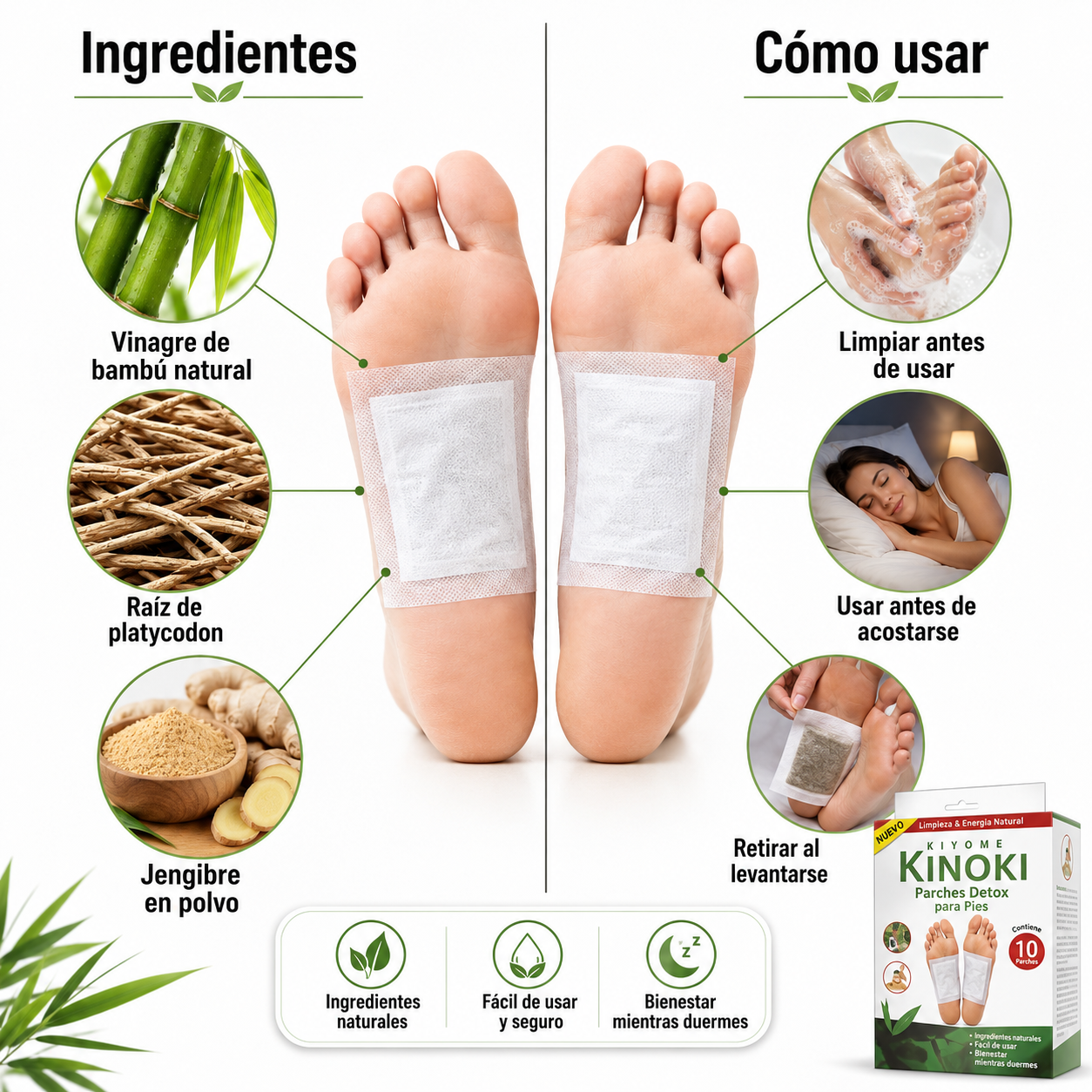 🔥🌿 KINOKI™ DETOX — ¡Despierta Más Ligero y Renovado! 🦶✨¡Paga 1 caja y recibe 2! 🔥 50% de descuento.