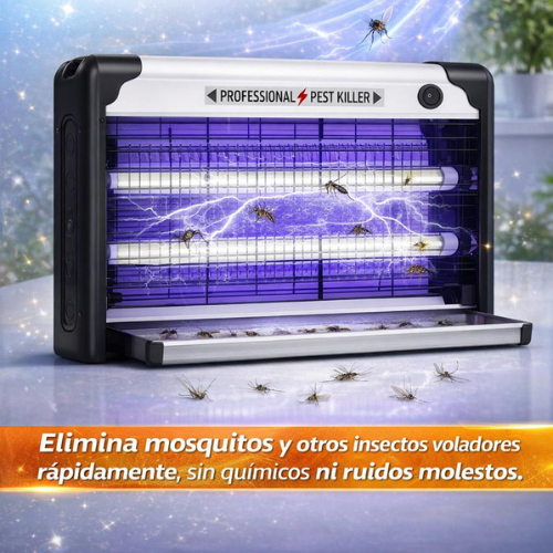 Rápida, silenciosa y sin químicos c-  lámpara eléctrica atrapa insectos UV
