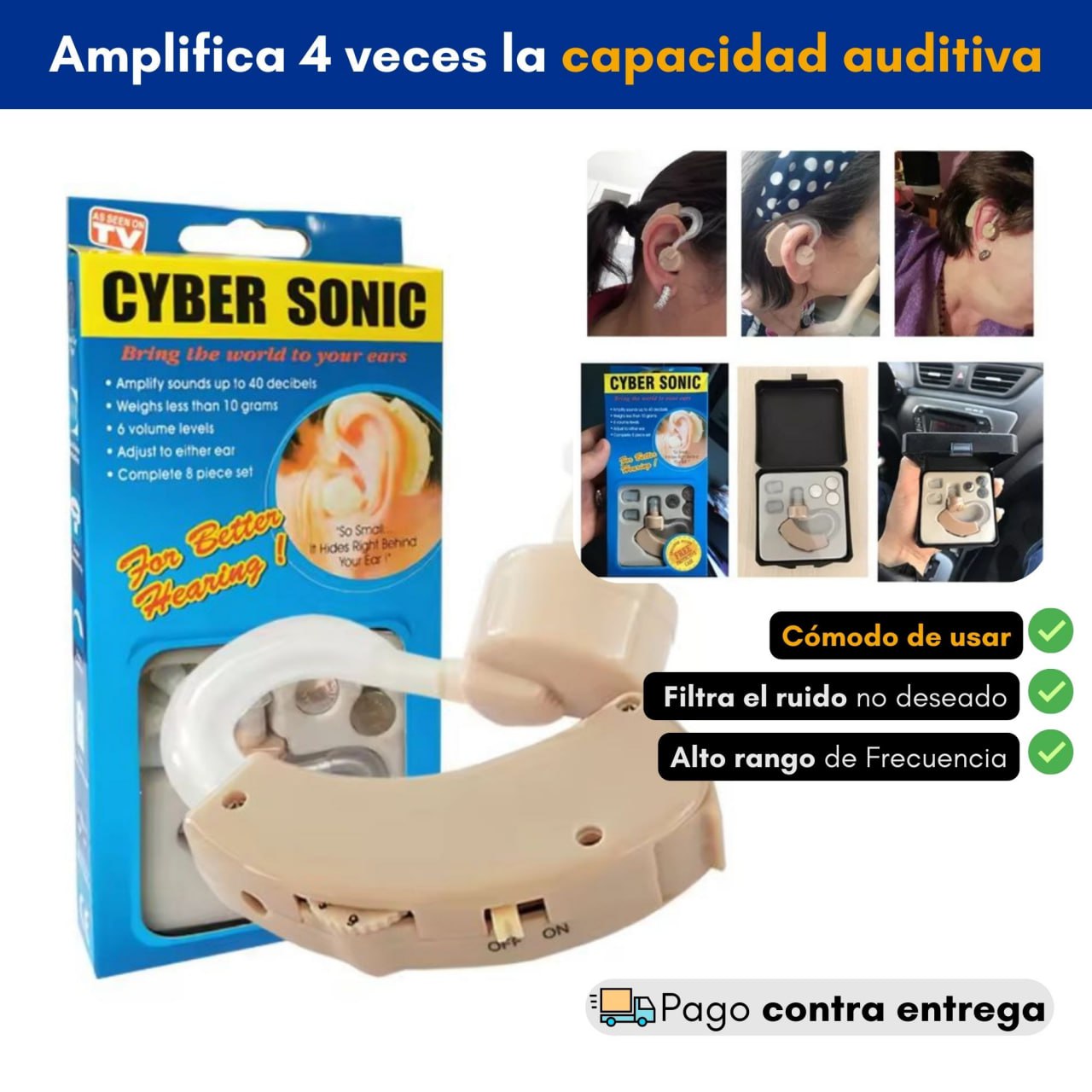 Amplificador de Sonido 🔊 Recupera la Claridad Auditiva +ENVIO GRATIS