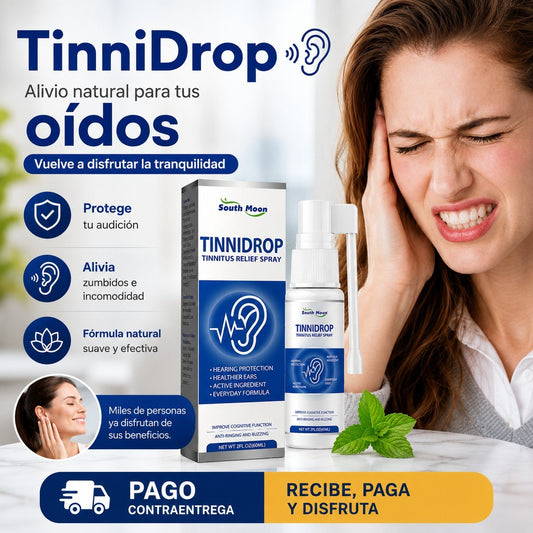 💙 TinniDrop | Spray para la Higiene y Bienestar Auditivo👂 | 🌿Ingredientes naturales